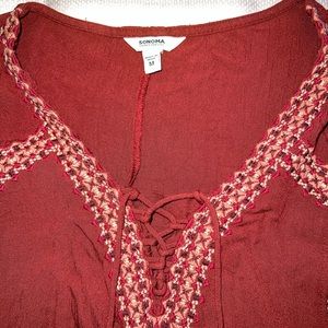 Sonoma Red Blouse